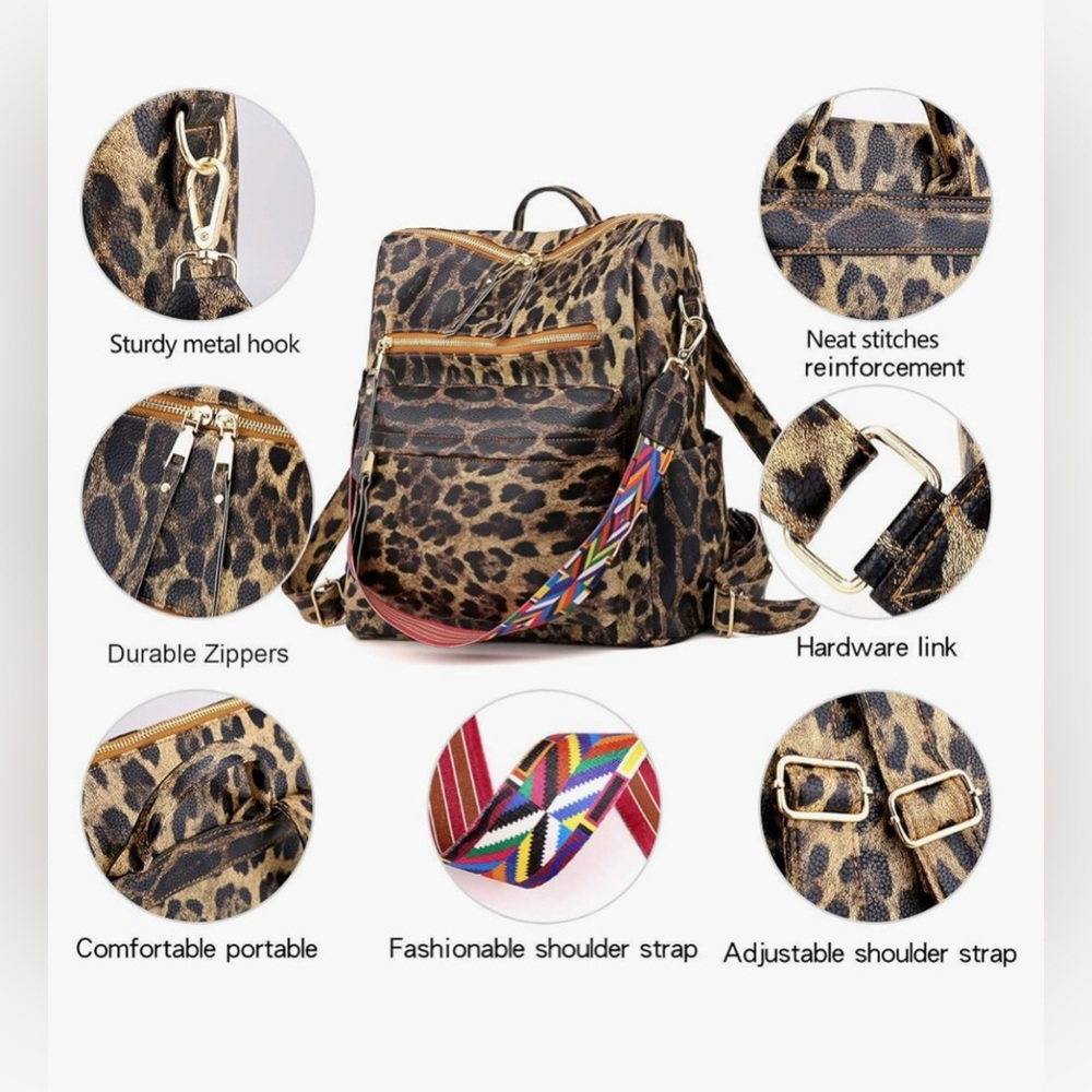 Backpack Purse Multipurpose Convertible Satchel H… - image 2